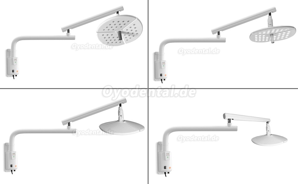 KWS KD-2036B-4 80W Wandmontierte Dental LED OP-Leuchte Schattenfrei Operationsleuchte